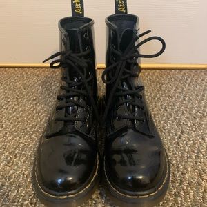 Black Vinyl Classic 1460 8 Eye Dr. Martens Size 6